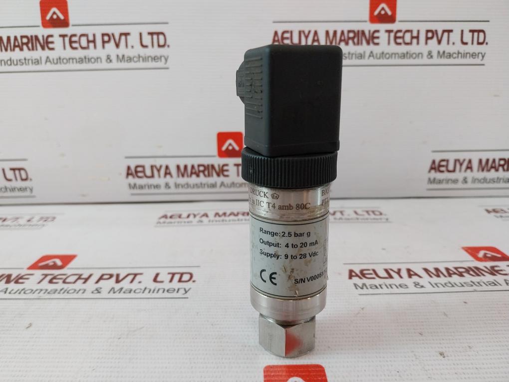 Druck Ptx 1400 Pressure Transmitter Sensor Female Ex97D2058 9 To 28 Vdc