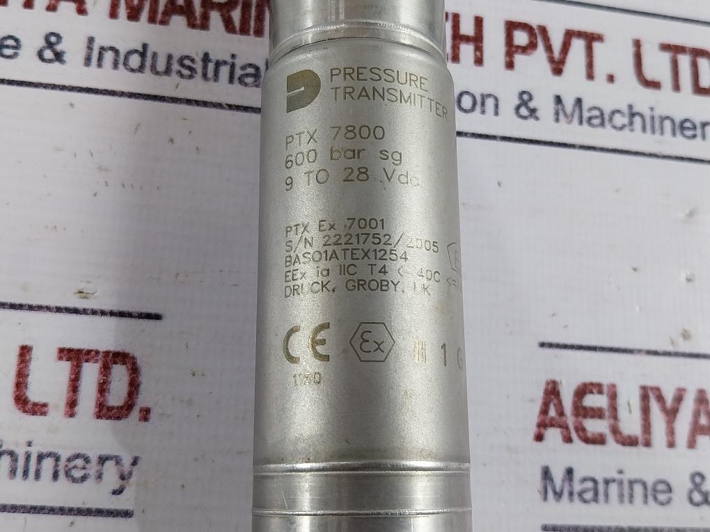 Druck Ptx 7800 Pressure Transmitter 600 Bar Pg 9 To 28 Vdc