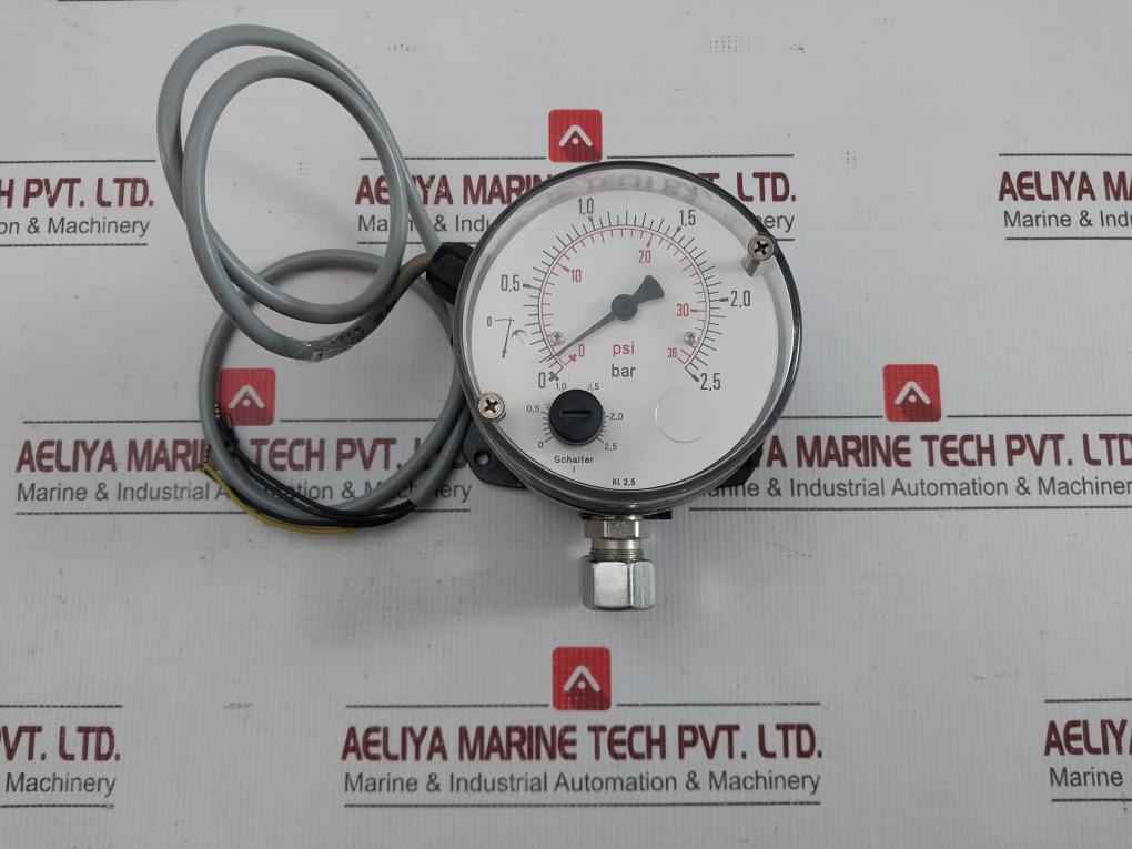 Ds1104Na23A1D153 Differential Pressure Switch Fischer 25Bar 0-36Psi 1 Meter