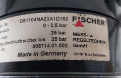 Ds1104Na23A1D153 Differential Pressure Switch Fischer 25Bar 0-36Psi 1 Meter