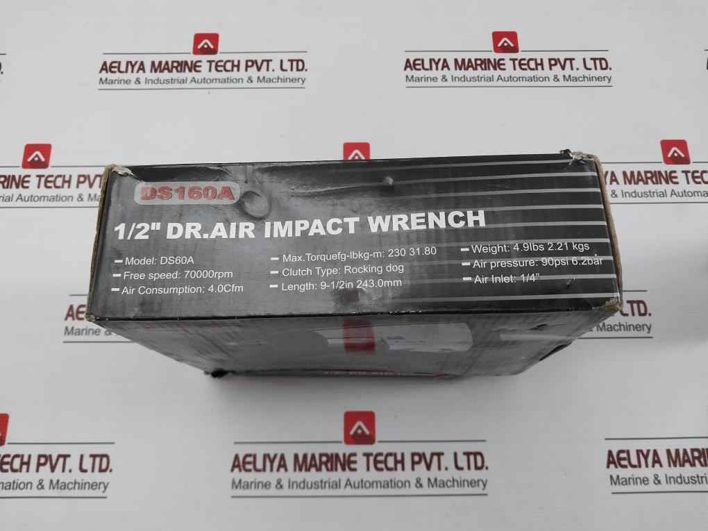 Ds160A 1/2" Drive Air Impact Wrench 90Psi 6.2Bar