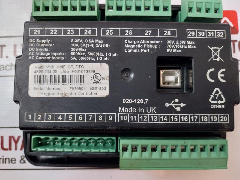 Dse 4520-004-05 Genset Control Panel Generator Controller 8-35v,0.5a Max 30v Max