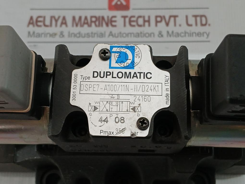 Dspe7-a100/11N-ii/D24K1 Directional Pilot Operated Valve Duplomatic 350 Bar