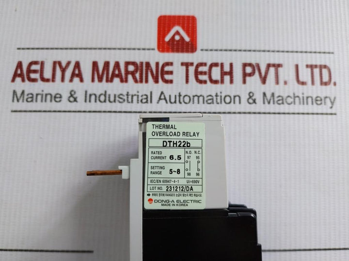Dth-22B Thermal Overload Relay Dong-a Electric 690V