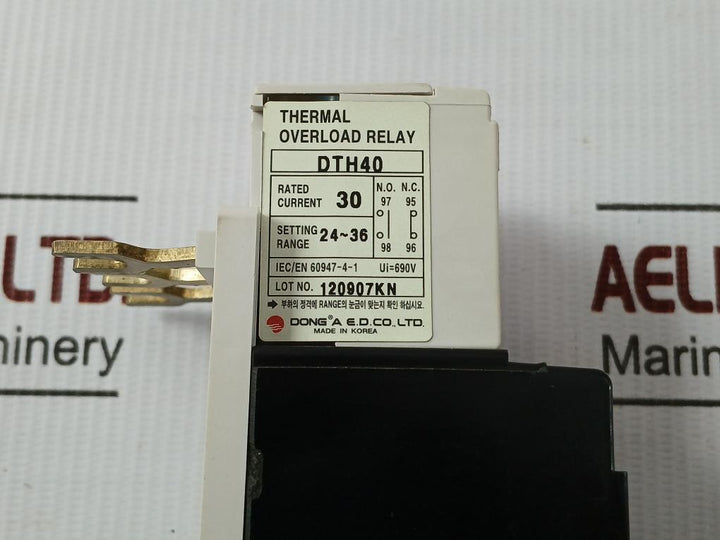 Dth-40 Dong-a Thermal Overload Relay 690V