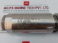 Dtl Technologies 1720-0200 Long Control Valve Rev. D 3000 Psi