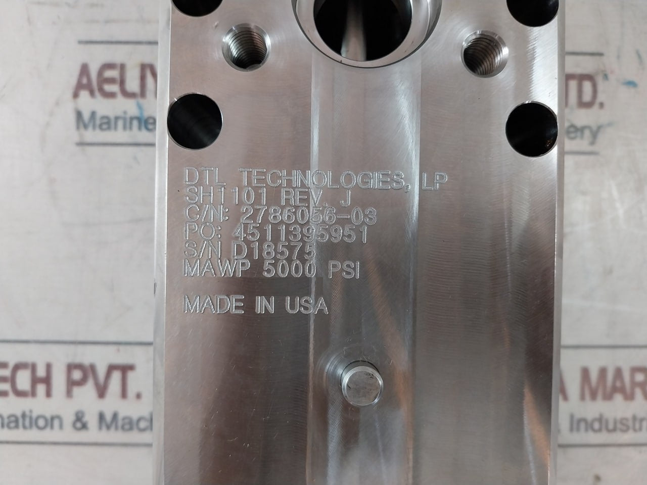 Dtl Technologies Sh1101 Shuttle Valve 1 In Stackable With 1 In 5000 Psi