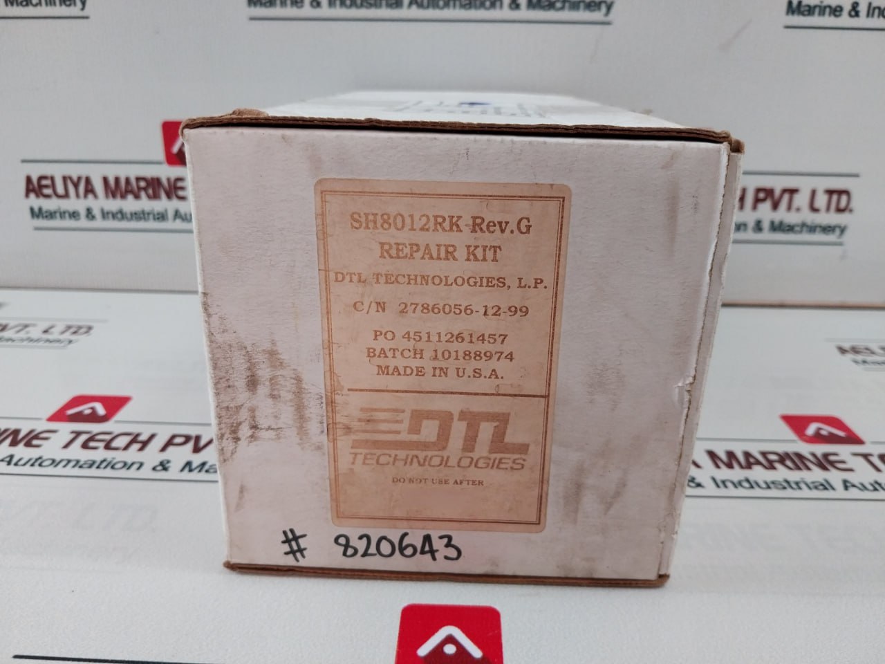 Dtl Technologies Sh8012Rk 2786056-12-99 Repair Shuttle Valve 1 In 2 Stack 1 Kit