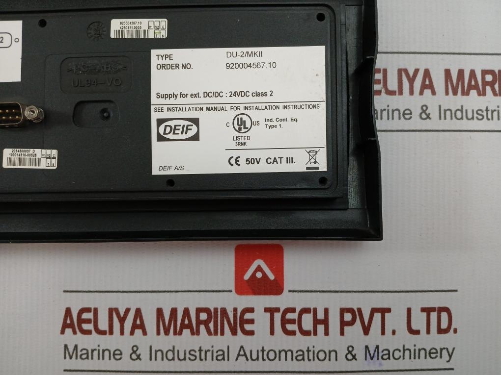 Du-2/Mkii Protection And Paralleling Unit Display Deif