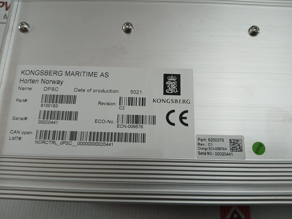 Dual-Process-Segment-Controller-Ecn-009576-A-2603582A2-Kongsberg-8100183-209259-12