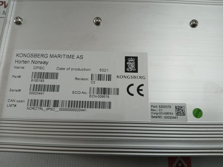 Dual-Process-Segment-Controller-Ecn-009576-A-2603582A2-Kongsberg-8100183-209259-12