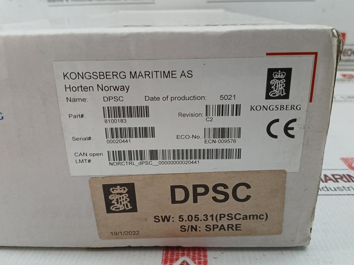 Dual-Process-Segment-Controller-Ecn-009576-A-2603582A2-Kongsberg-8100183-209259-14