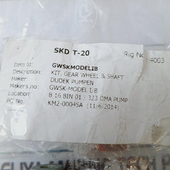 Dudek Pumpen Gwsk-model I/b Gear Wheel & Shaft Kit