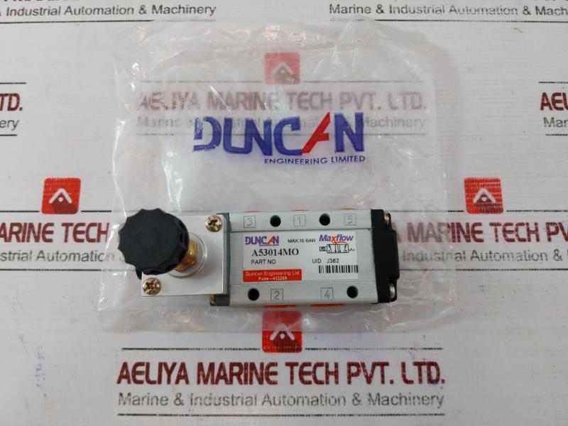 Duncan A53014mo Maxflow Single Coil Spool Design Solenoid Valve