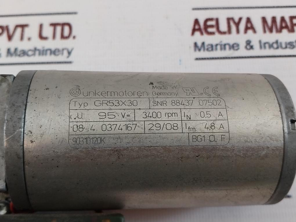 Dunkermotoren/Siemens 3Wl9111-0Af03-0Aa0 Servo Motor Gr53X30 125/250Vac