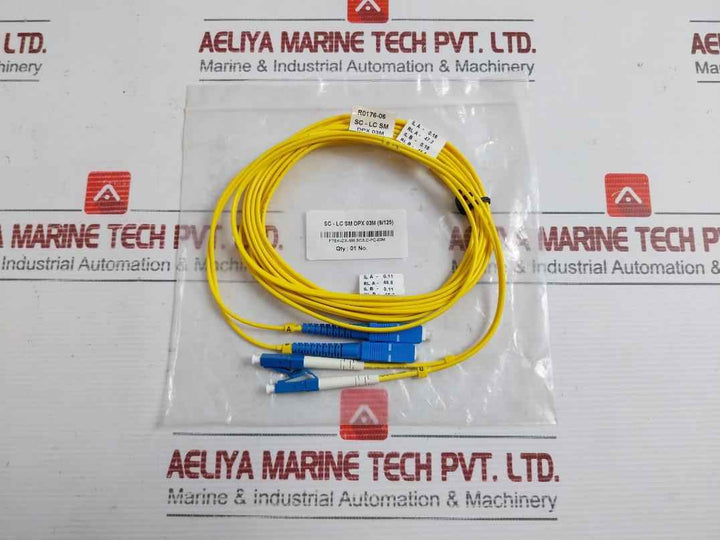 Duplex 9/125 Fiber Optic Cable Set Ftek-dx-sm-sc/Lc-pc-03M