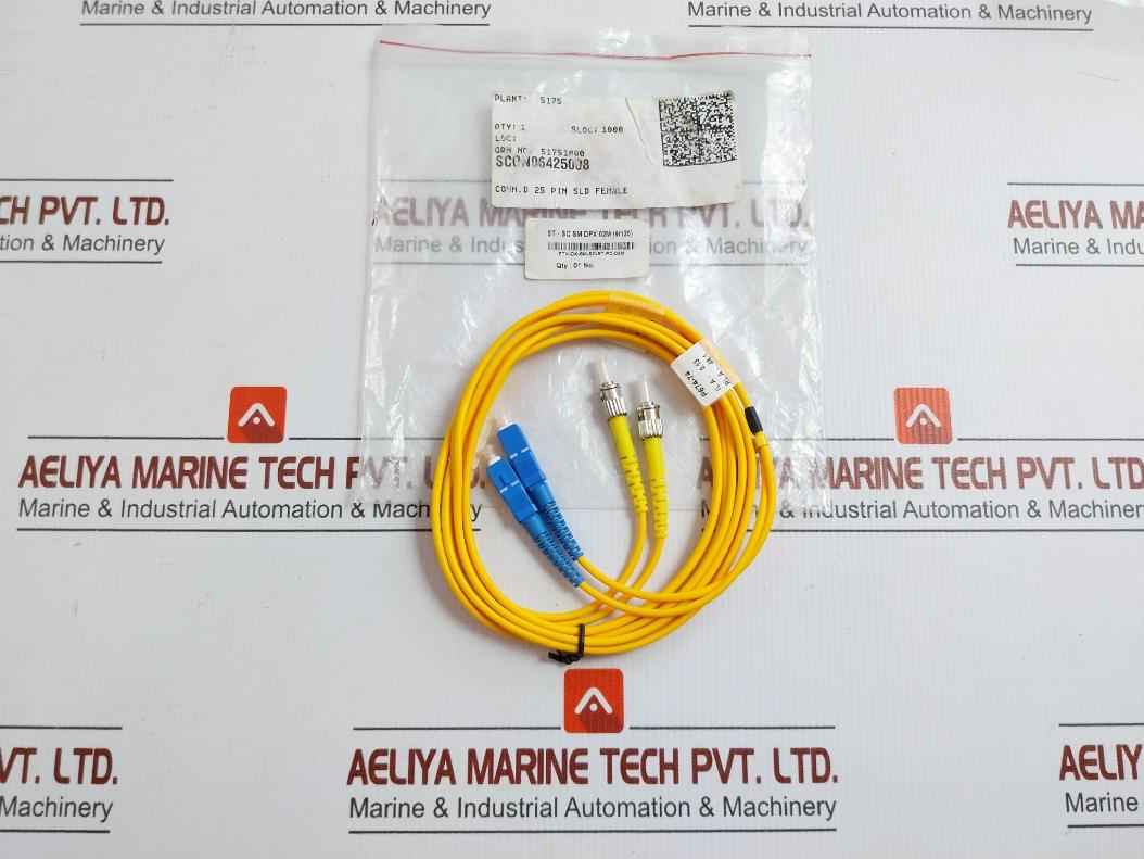 Duplex Fiber Optic Patch Cable Ftk-dx-sm-sc/St-pc-02M St-sc Sm Dpx 02M (9/125) New