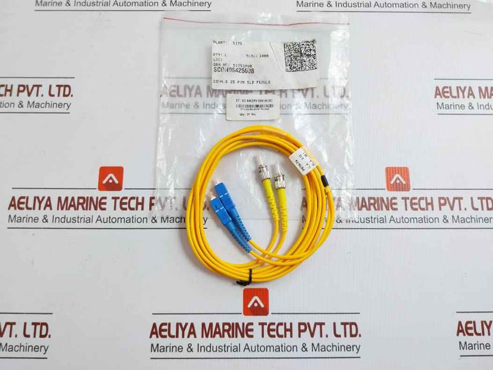 Duplex Fiber Optic Patch Cable Ftk-dx-sm-sc/St-pc-02M St-sc Sm Dpx 02M (9/125) New