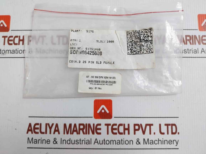 Duplex Fiber Optic Patch Cable Ftk-dx-sm-sc/St-pc-02M St-sc Sm Dpx 02M (9/125) New