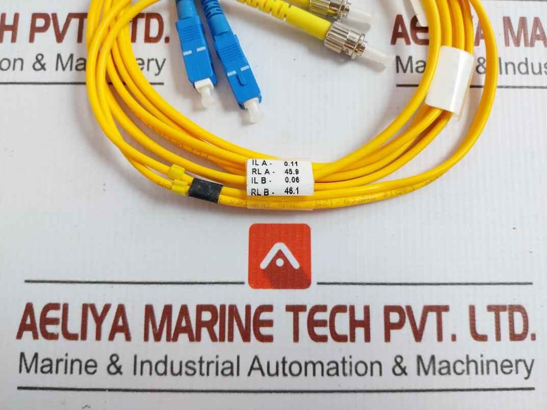 Duplex Fiber Optic Patch Cable Ftk-dx-sm-sc/St-pc-02M St-sc Sm Dpx 02M (9/125) New