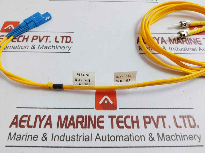 Duplex Fiber Optic Patch Cable Ftk-dx-sm-sc/St-pc-02M St-sc Sm Dpx 02M (9/125) New