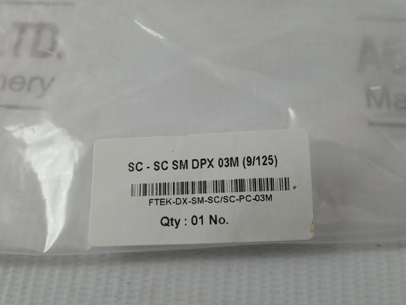 Duplex Fiber Optic Patch Cable R0172-78 Sc-sc Sm Dpx 03M (9/125) Weight: 70 Gm