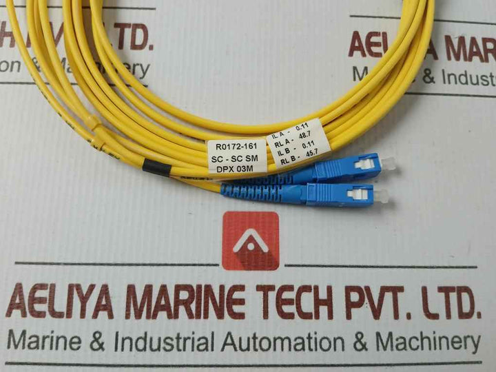 Duplex Fiber Optic Patch Cable Sc-sc Sm Dpx 03M (9/125) New
