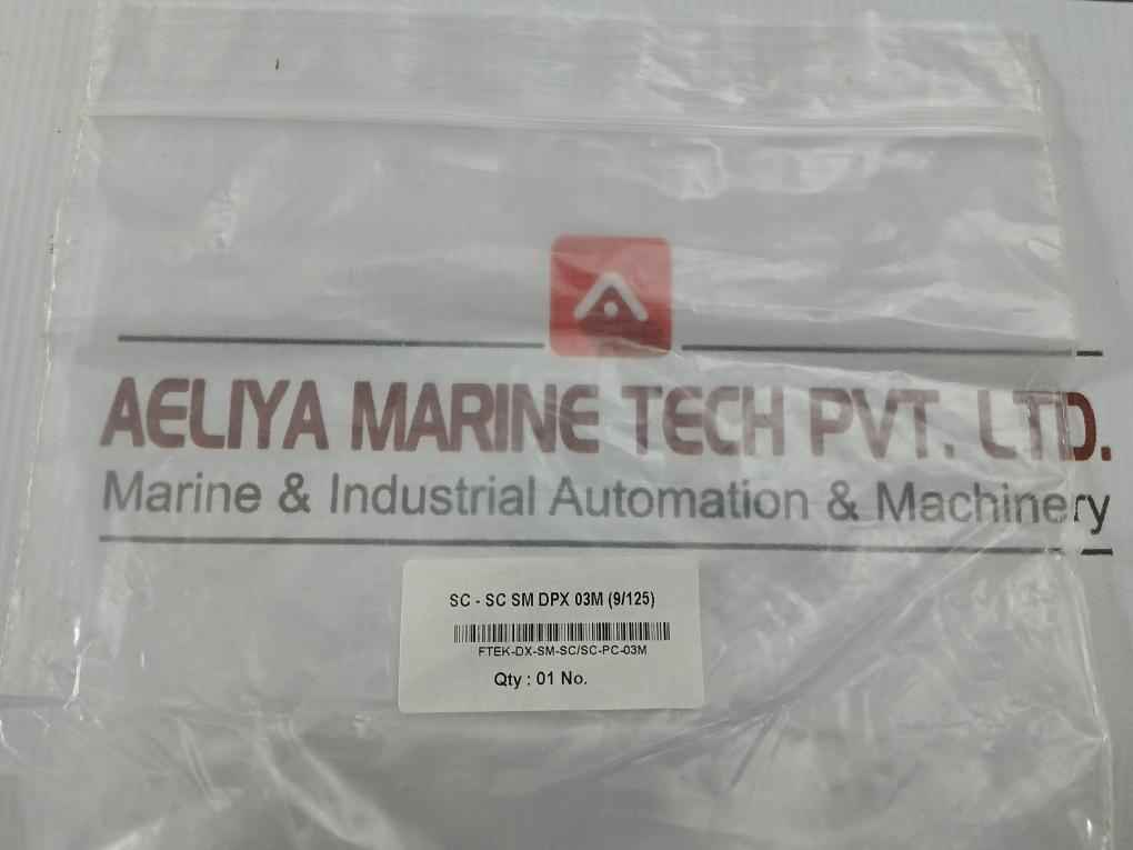 Fiber Optic Patch Cable Ftek-dx-sm-sc/Sc-pc-03M Duplex Sm Sc-sc P.C.3M 270 Gm