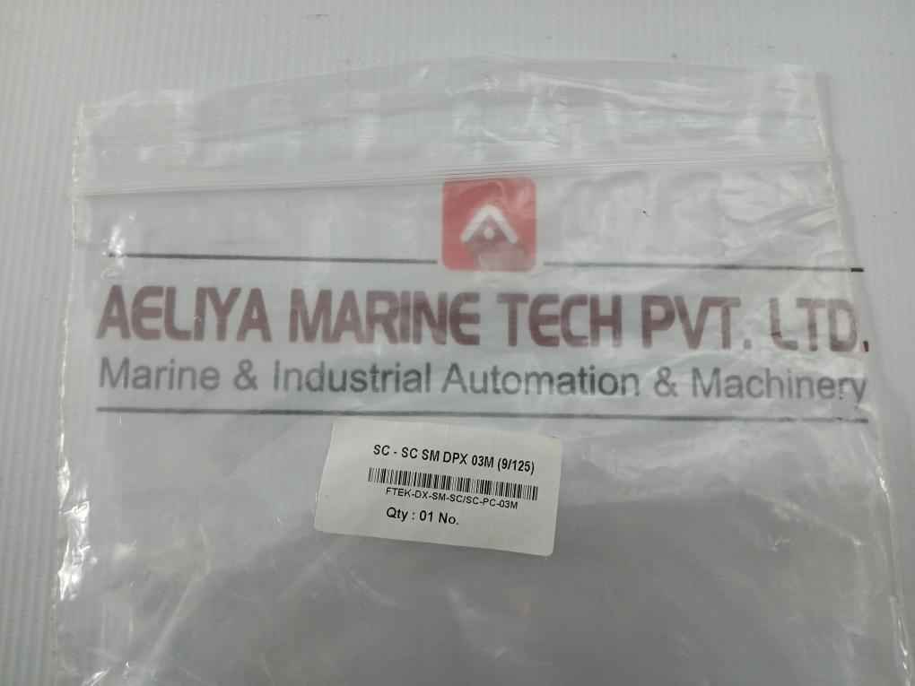 Fiber Optic Patch Cable Ftek-dx-sm-sc/Sc-pc-03M Duplex Sm Sc-sc P.C.3M 270 Gm