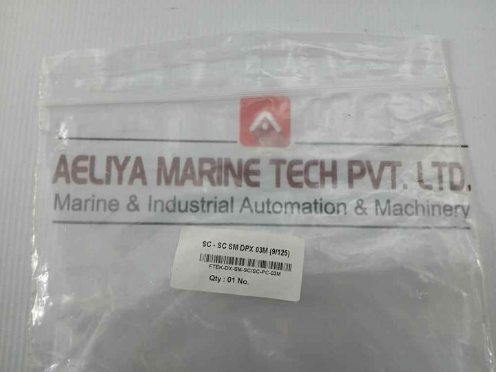 Fiber Optic Patch Cable Ftek-dx-sm-sc/Sc-pc-03M Duplex Sm Sc-sc P.C.3M 270 Gm