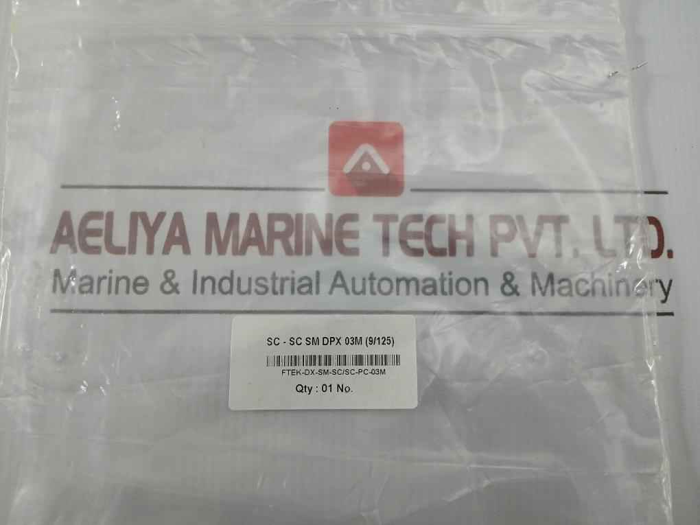 Fiber Optic Patch Cable Ftek-dx-sm-sc/Sc-pc-03M Duplex Sm Sc-sc P.C.3M 270 Gm