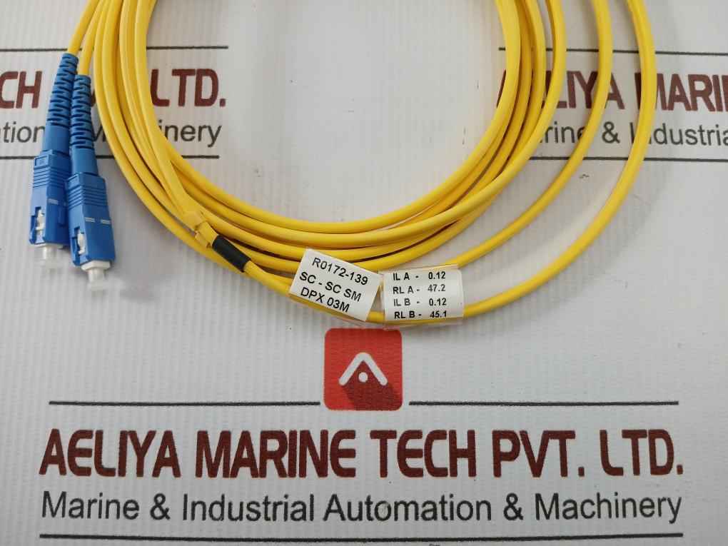 Fiber Optic Patch Cable Ftek-dx-sm-sc/Sc-pc-03M Duplex Sm Sc-sc P.C.3M 270 Gm