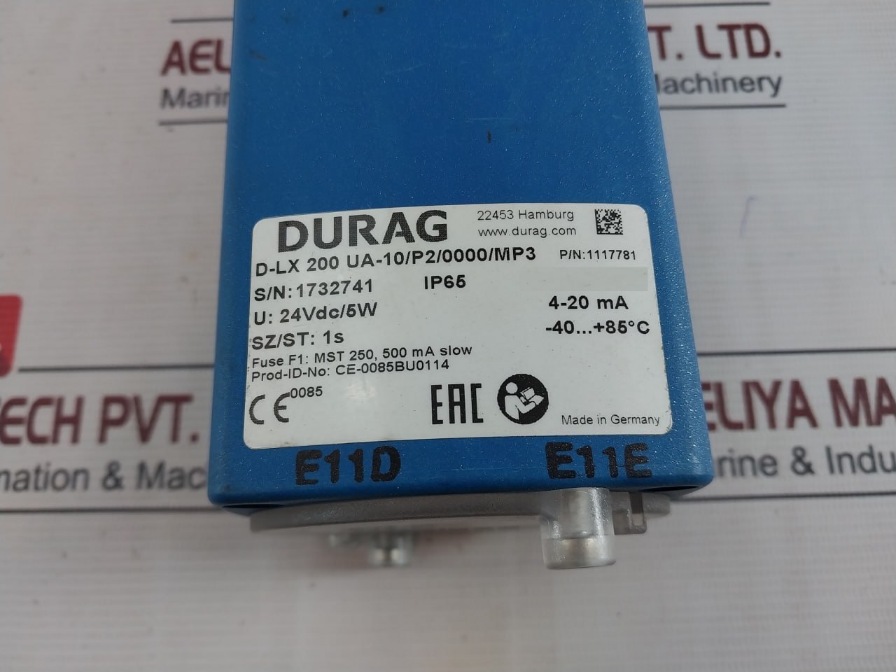 Durag D-lx 200 Ua-10/P2/0000/Mp3 Optical Compact Flame Monitor