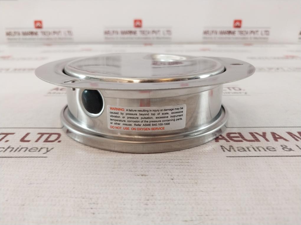 Duro United 40-400Fg02L Pressure Gauge -1 To 2 Bar, Inhg -30 To 30 Psi, 100Kpa