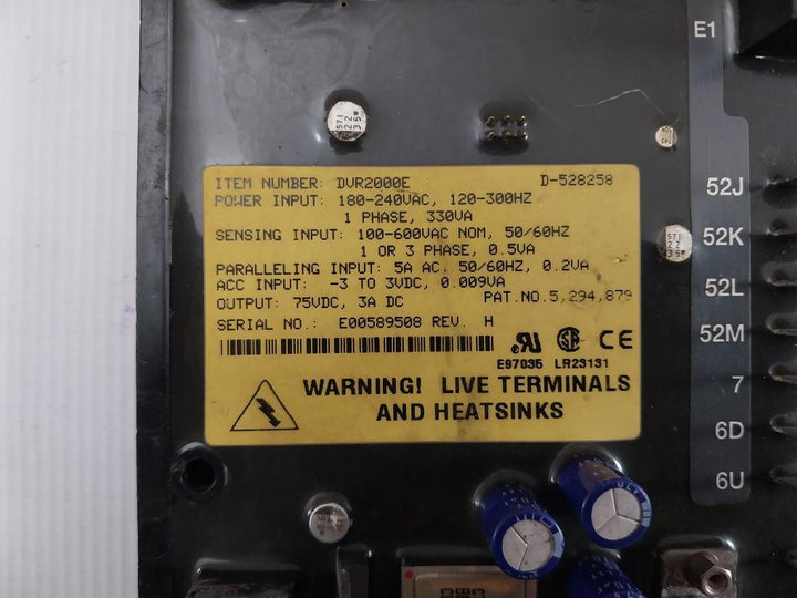 Dvr2000E Marathon Electric Digital Regulator