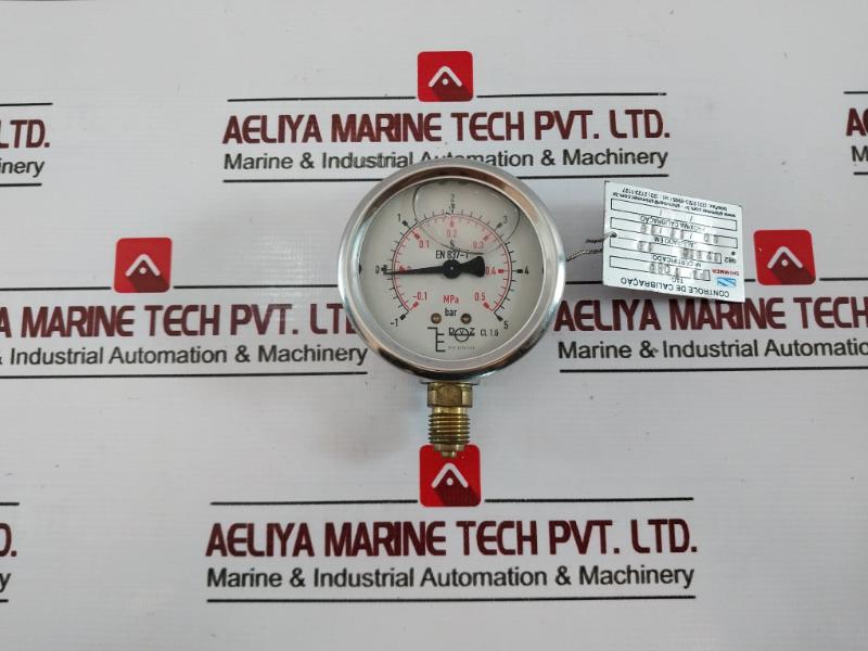 Dvz-services En 837-1 Pressure Gauge -0.1 To 0.5 Mpa -1 To 5 Bar