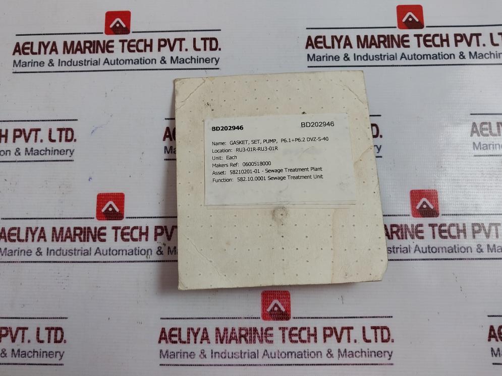 Dvz 329191 Gasket Set For Pump P6.1+p6.2