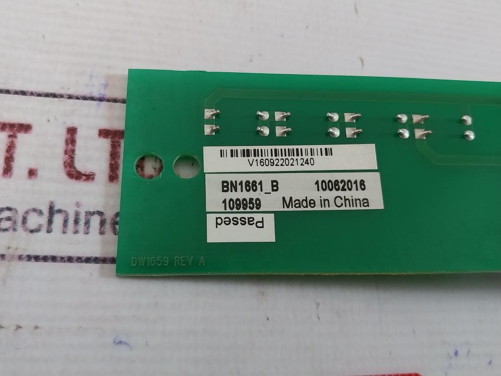 Dw1659 Printed Circuit Board Rev: A Bn1661_b