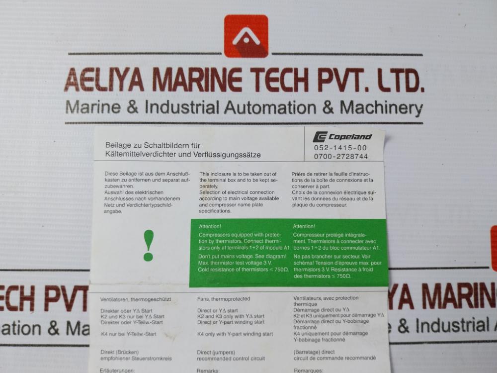 Dwm Copeland Dkjp-10X-cag Compressor 28/22,5 Bar 220-230V 50Hz 1450 Rpm Ip54