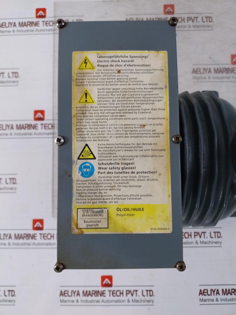 Dwm Copeland Dkjp-10X-cag Compressor 28/22,5 Bar 220-230V 50Hz 1450 Rpm Ip54