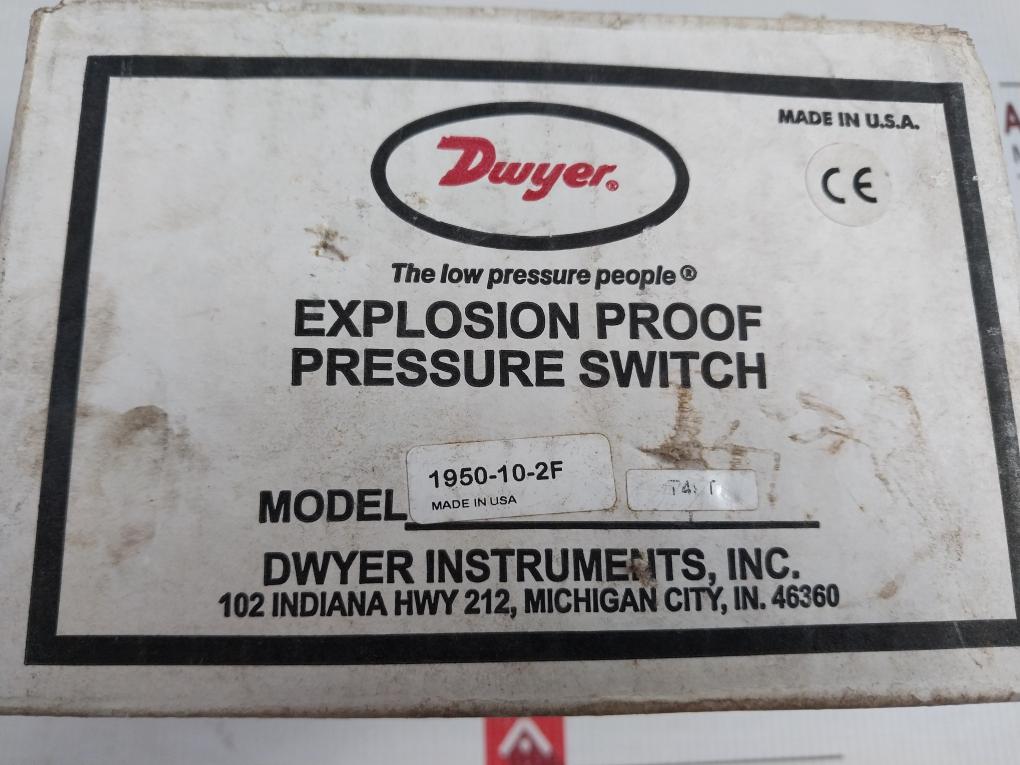 1950-10-2F Explosion-proof Differential Pressure Switch Ip64 Dwyer