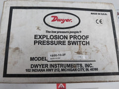 1950-10-2F Explosion-proof Differential Pressure Switch Ip64 Dwyer