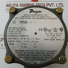 1950-20-2F Explosion-proof Differential Pressure Switch Dwyer