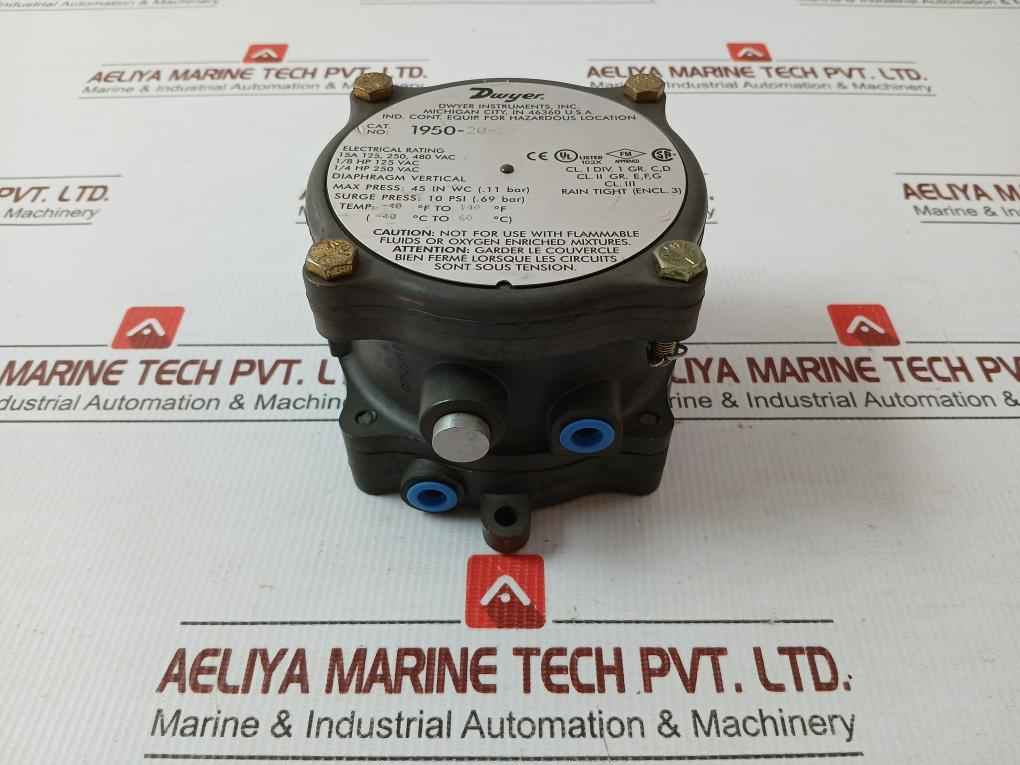 1950-20-2F Explosion-proof Differential Pressure Switch Dwyer