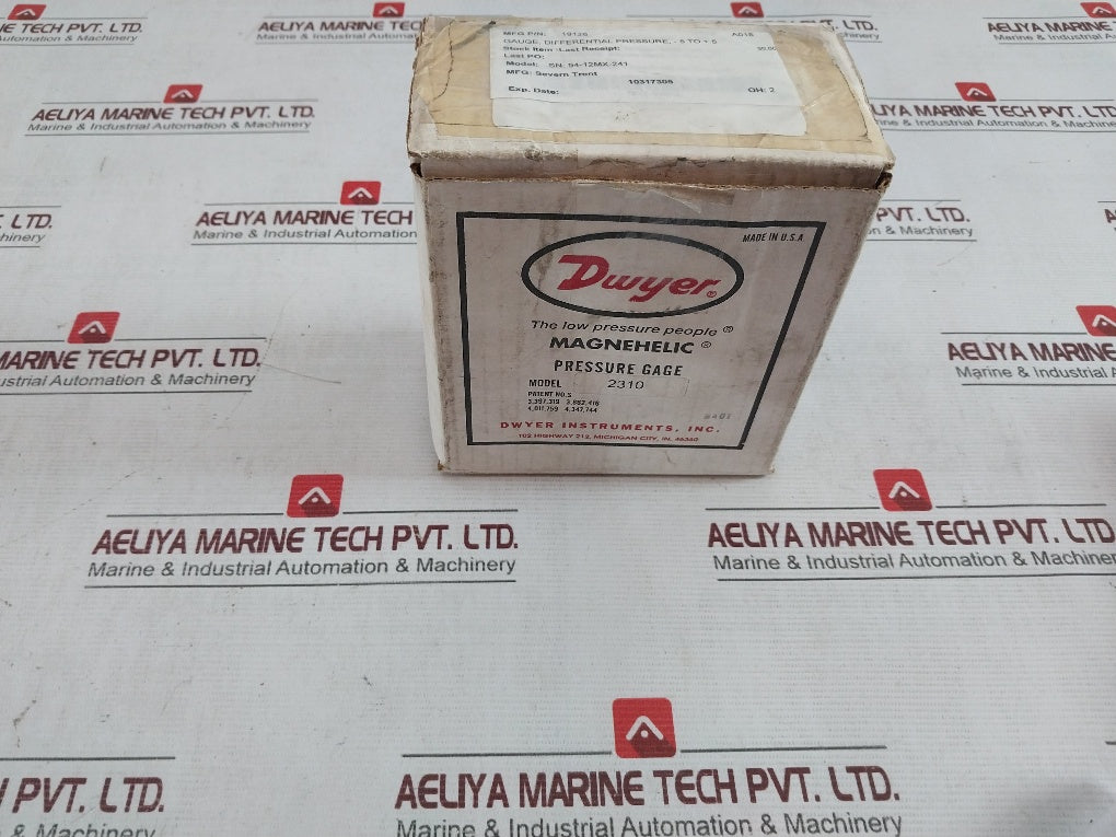 Dwyer 2310 C Magnehelic Differential Pressure Gauge 15 Psig (100Kpa) 94-12Mx-241