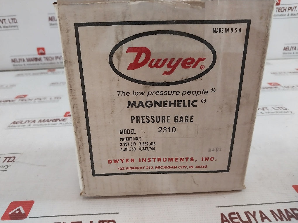 Dwyer 2310 C Magnehelic Differential Pressure Gauge 15 Psig (100Kpa) 94-12Mx-241