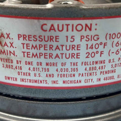 Dwyer 2310 C Pressure Gauge 19126 5B-h