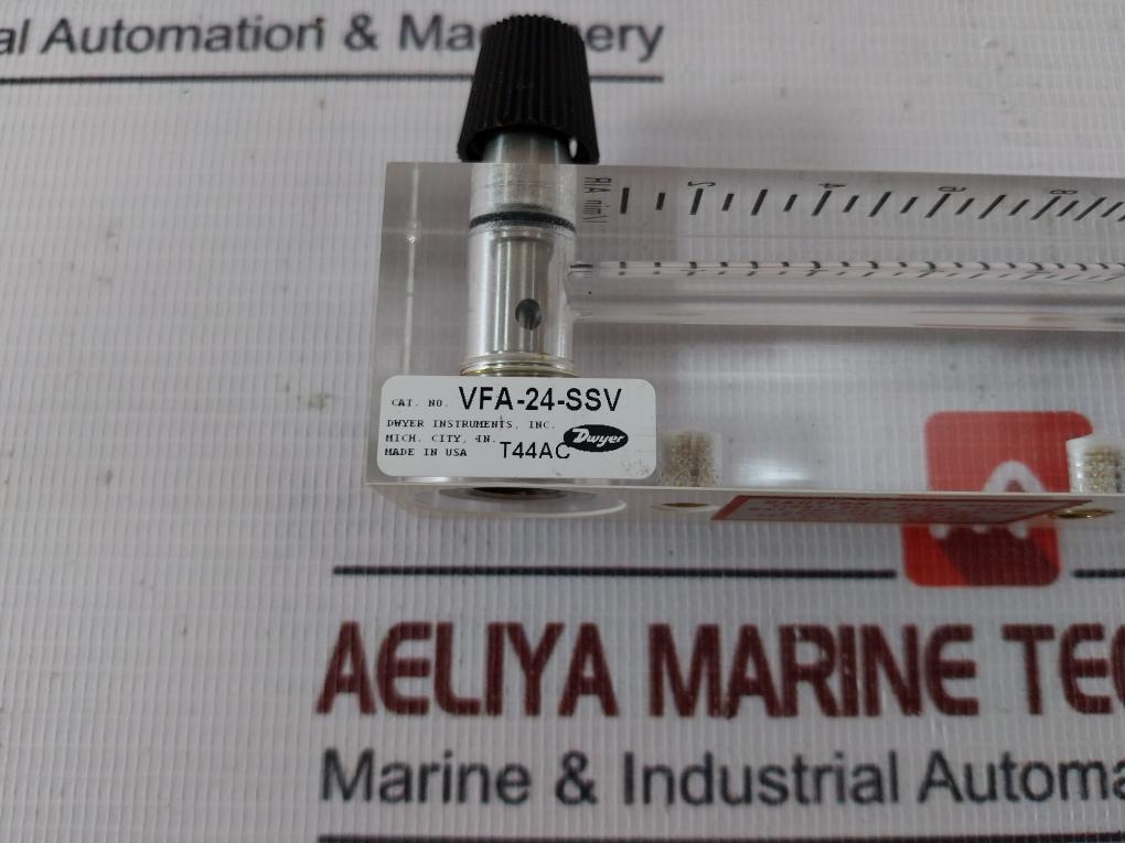 Dwyer Vfa-24-ssv Acrylic Flowmeter 690 Kpa/100 Psig