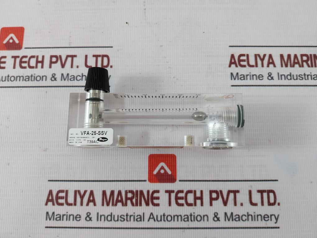 Dwyer Vfa-25-ssv Flow Meter 690 Kpa 100 Psig Max T39Ac