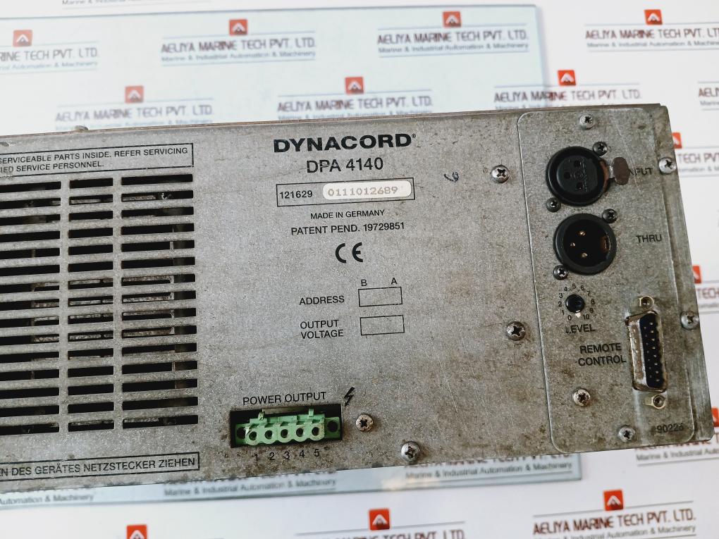 Dynacord Dpa 4140 Power Amplifier 40 Watts 115v/230v Ac,50-60hz 24v Dc